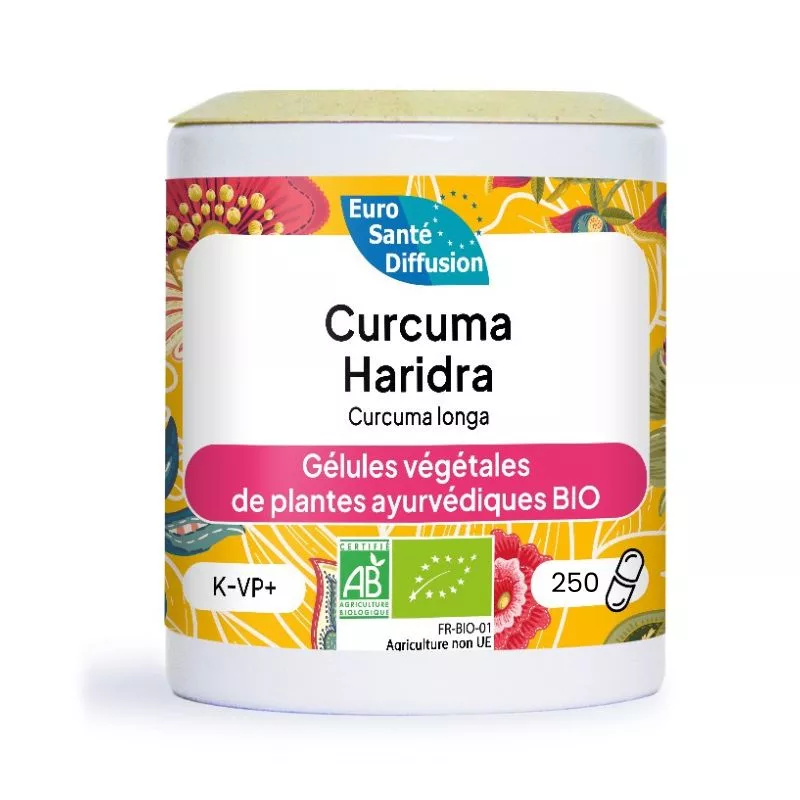 Curcuma Haridra BIO – Herboristerie du Dr. Sammut – 250 gélules