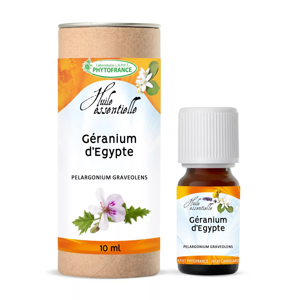 Géranium Rosat d’Egypte  BIO – Huile Essentielle – 10 ml